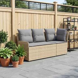 Sofa de jardin avec accoudoirs et sofa d'angle 2 Pi&egrave;ce Rotin PE