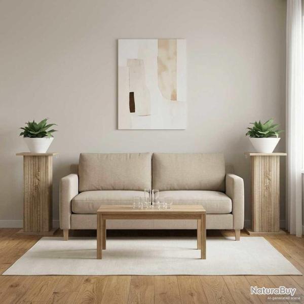 Support de Plante 2 pcs Ch�ne Sonoma 30,5 x 30 x 60,5 cm