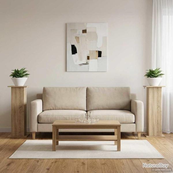 Support de Plante 2 pcs Ch�ne Sonoma 30,5 x 30 x 80,5 cm