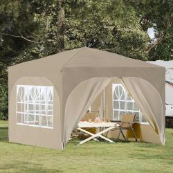 Tente de f&ecirc;te pop-up 290 x 290 x 245 cm Cr&egrave;me