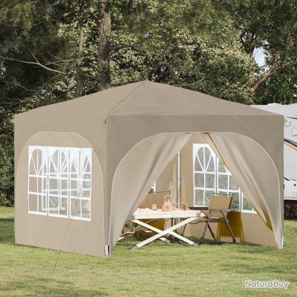 Tente de f�te pop-up 290 x 290 x 245 cm Cr�me