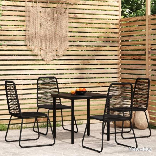 Ensemble � manger de jardin 5 pcs Noir