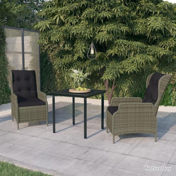 Ensemble � manger de jardin 3 pcs Marron