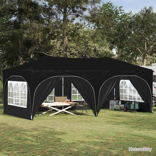 Tente de f�te pop-up 575 x 288 x 245 cm Noir Tissu Oxford