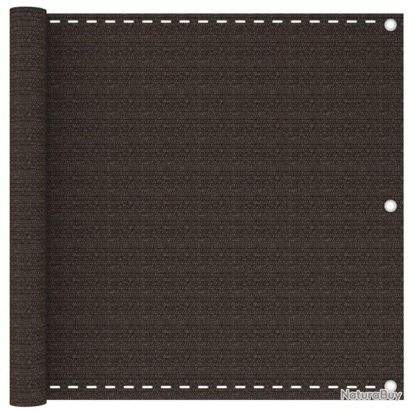 �cran de balcon Marron 90x500 cm PEHD
