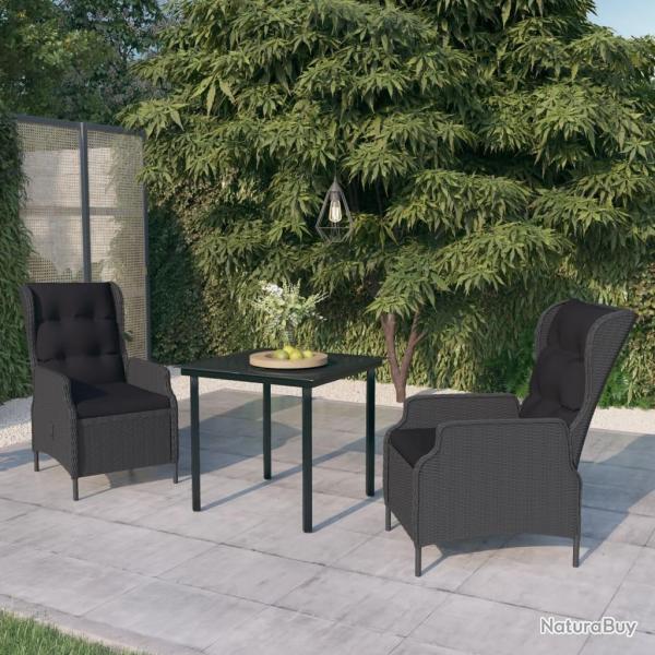 Ensemble � manger de jardin 3 pcs Gris fonc�