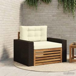 Sofa de milieu ext&eacute;rieur Bois d'Acacia Massif Naturel