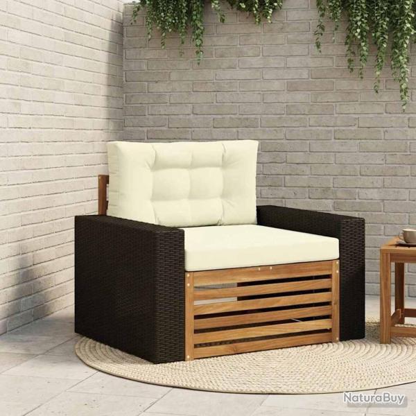 Sofa de milieu ext�rieur Bois d'Acacia Massif Naturel