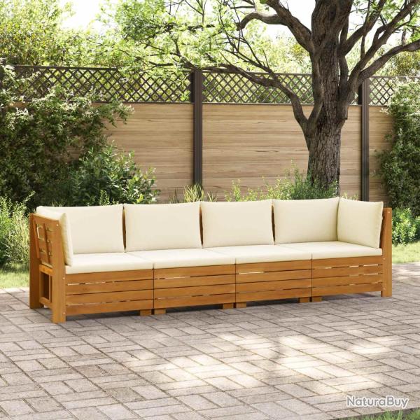 Ensemble de canap�s d'ext�rieur avec coussin 4 Pi�ce Marron
