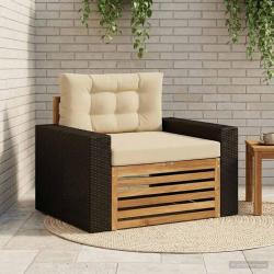 Sofa de milieu ext&eacute;rieur Bois d'Acacia Massif Naturel