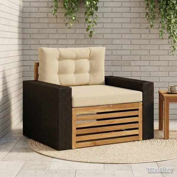 Sofa de milieu ext�rieur Bois d'Acacia Massif Naturel