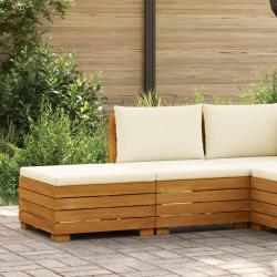 Ensemble de salon de jardin 2 Pi&egrave;ce Marron Bois d'Acacia Massif