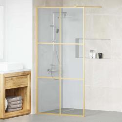 Mur de Douche &agrave; L'Italienne Dor&eacute; 100 x 195 cm verre tremp&eacute;