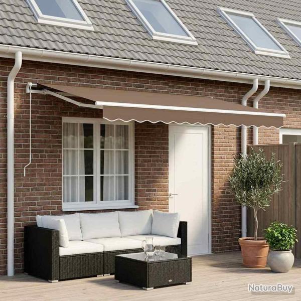 Toile de rechange pour auvent Taupe 4,5 � 3,5 m Polyester