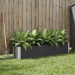 Jardini&egrave;re sur&eacute;lev&eacute;e Noir 200 x 30 x 36 cm