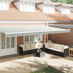 Remplacement de lambrequin Vert et blanc 6 m Polyester