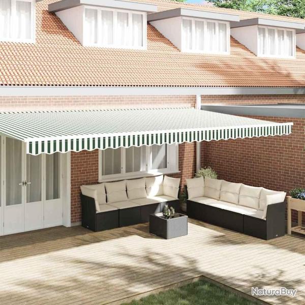 Remplacement de lambrequin Vert et blanc 6 m Polyester
