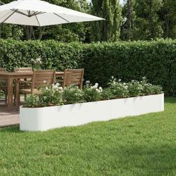 Jardin sur&eacute;lev&eacute; Blanc 380 x 40 x 40 cm Acier