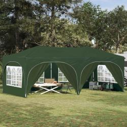 Tente de f&ecirc;te pop-up 575 x 288 x 245 cm Vert Tissu Oxford