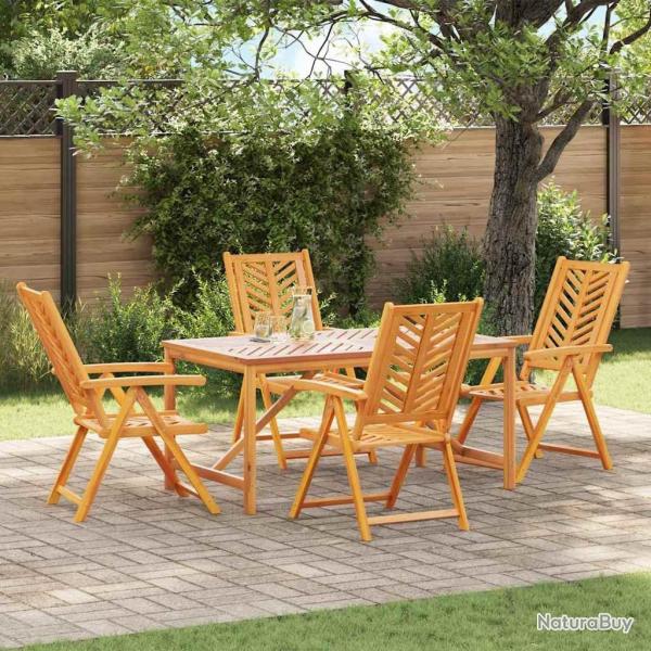 Ensemble de salle � manger pour jardin 5 pc Marron