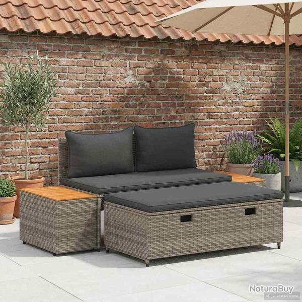 Ensemble de canap�s d'ext�rieur 4 -Seater 4 pcs 55 x 30 x 39 cm