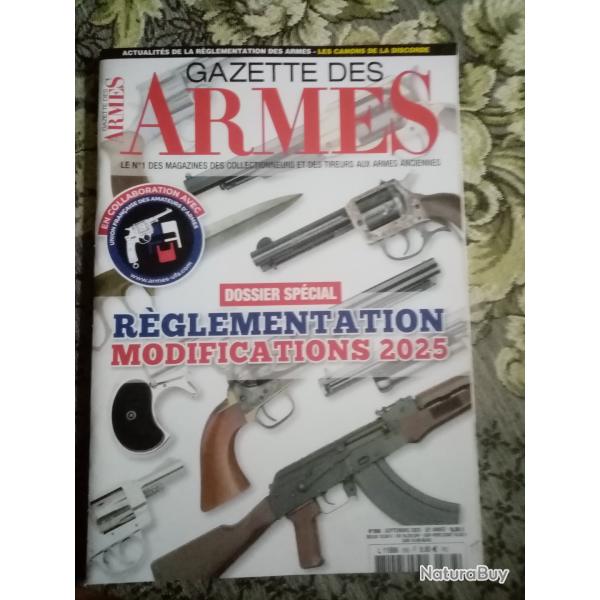 Gazette des armes N� 588 - Septembre 2025 - Dossier Sp�cial - R�glementation - Modifications 2025