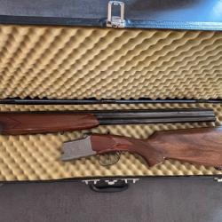 Fusil de chasse FRANCHI superpos&eacute;s, cal 12/70