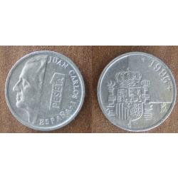 Espagne 1 Peseta 1966 Piece Alu Pesetas Spain