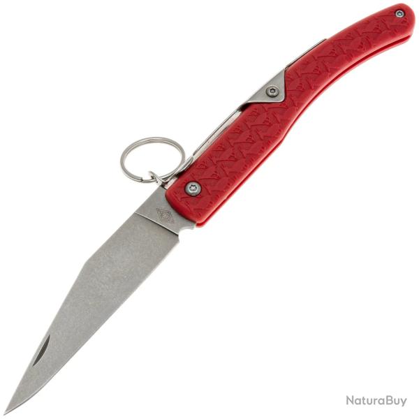 Couteau Daggerr Peremen Saigak Lame Acier 8Cr14MoV Stonewash Manche FRN Rouge Ring Lock DGR2403RDSW