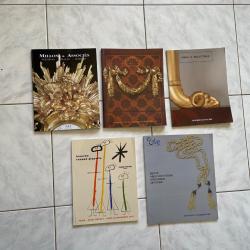Lot 5 catalogues de ventes aux ench&egrave;res
