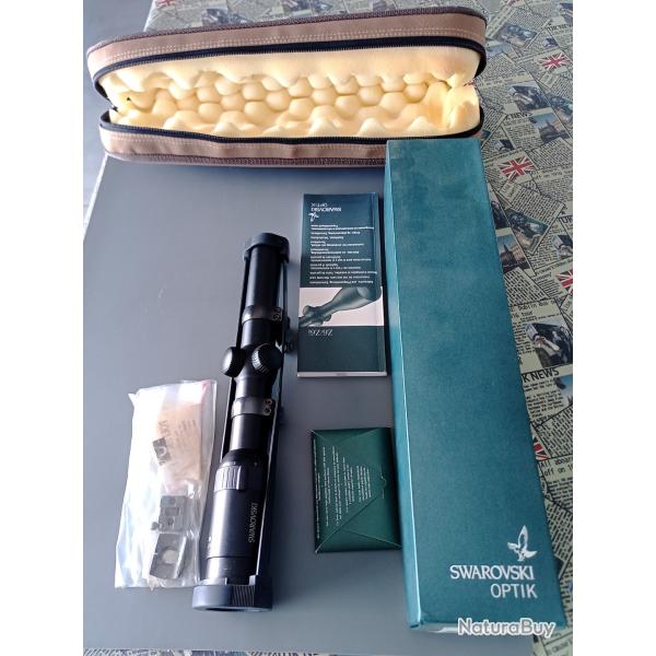 Lunette Battue Swarovski Z6 1-6x24 L 4EE + Montage Haut / Bas EAW + Accessoires