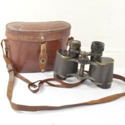 Paire de jumelles Fran&ccedil;aises ann&eacute;es 1930 - 1950. France WW2 / Indochine. STELUMA FOURNIER PARIS 8x32