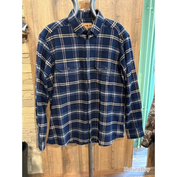 Destockage - Chemise Bande Originale Bleu/Beige