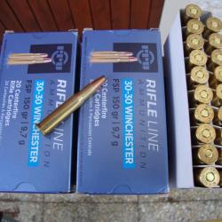 2 Boites de Balles Manufactur&eacute;es calibre 30-30