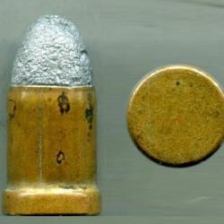 12 mm Perrin 1859 - &eacute;tui laiton - amor&ccedil;age central couvert
