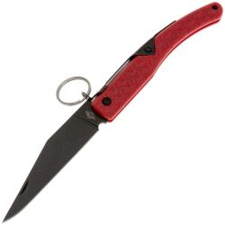 Couteau Daggerr Peremen Saigak Lame Acier 8Cr14MoV Blackwash Manche FRN Rouge Ring Lock DGR2403RDBW
