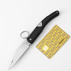 Couteau Daggerr Peremen Saigak Lame Acier 8Cr14MoV Stonewash Manche FRN Noir Ring Lock DGR2403BKSW