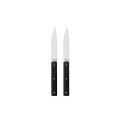 COUTEAU DE TABLE 9.47 PERCEVAL MANCHE POLYACETAL Noir Lot de 2