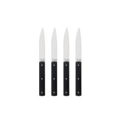 COUTEAU DE TABLE 9.47 PERCEVAL MANCHE POLYACETAL Noir Boite de 4