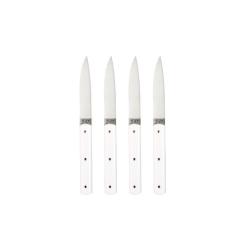 COUTEAU DE TABLE 9.47 PERCEVAL MANCHE POLYACETAL Blanc Boite de 4