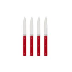 COUTEAU DE TABLE 9.47 PERCEVAL MANCHE POLYACETAL Rouge Boite de 4