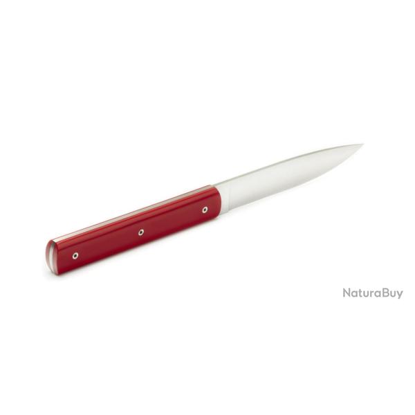 COUTEAU DE TABLE 9.47 PERCEVAL MANCHE POLYACETAL Rouge A l'unit�