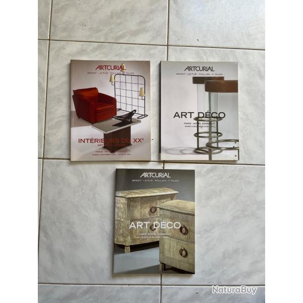 Lot 3 catalogues de ventes aux ench�res Artcurial