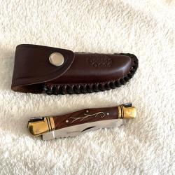 Couteau pliant p&ecirc;che/chasse ann&eacute;es d&eacute;but 1970