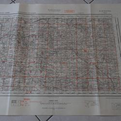 Carte Allemande de la r&eacute;gion de Tours pendant ww1 et ww2 .