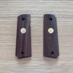 Paire de plaquettes bois colt 45 government Model
