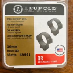Collier Leupold QR High diam 30mm