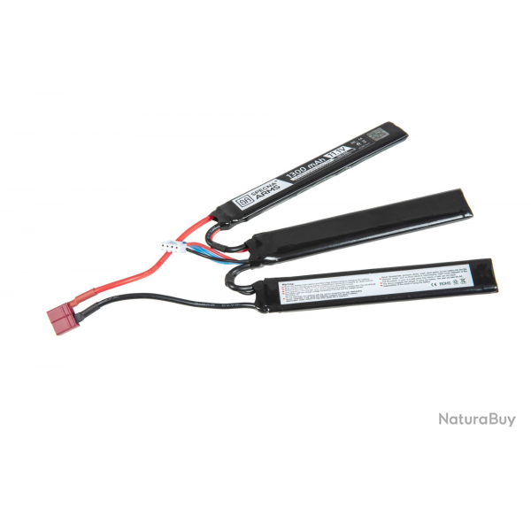 Batterie Lipo Specna Arms 11.1v 1300mAh 15C 3 Sticks deans