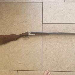 Fusil juxtapos&eacute; calibre 16 avec lot de cartouches