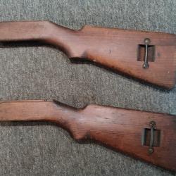 Crosse bois pour fusil r&egrave;glementaire Fran&ccedil;ais MAS 49/56 &eacute;tat d'usage vente &agrave; l'unit&eacute;